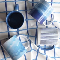 Image 3 of Blue & White Stripes Mug