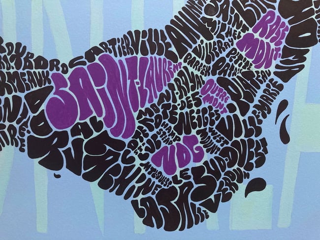 Montréal Map (Original Painting)