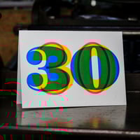Image 4 of 30th birthday | letterpress card