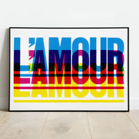 L'Amour technicolour / giclée print