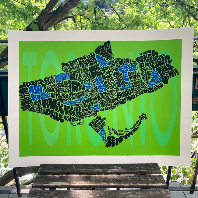 Toronto Map (Original Painting)