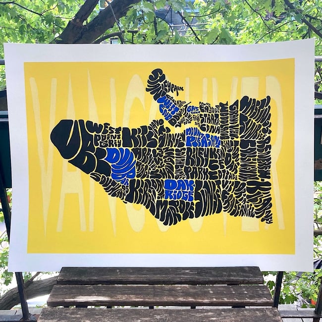 Vancouver Map (Original Painting)