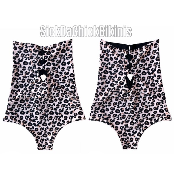 Image of Naked leopard strapless 