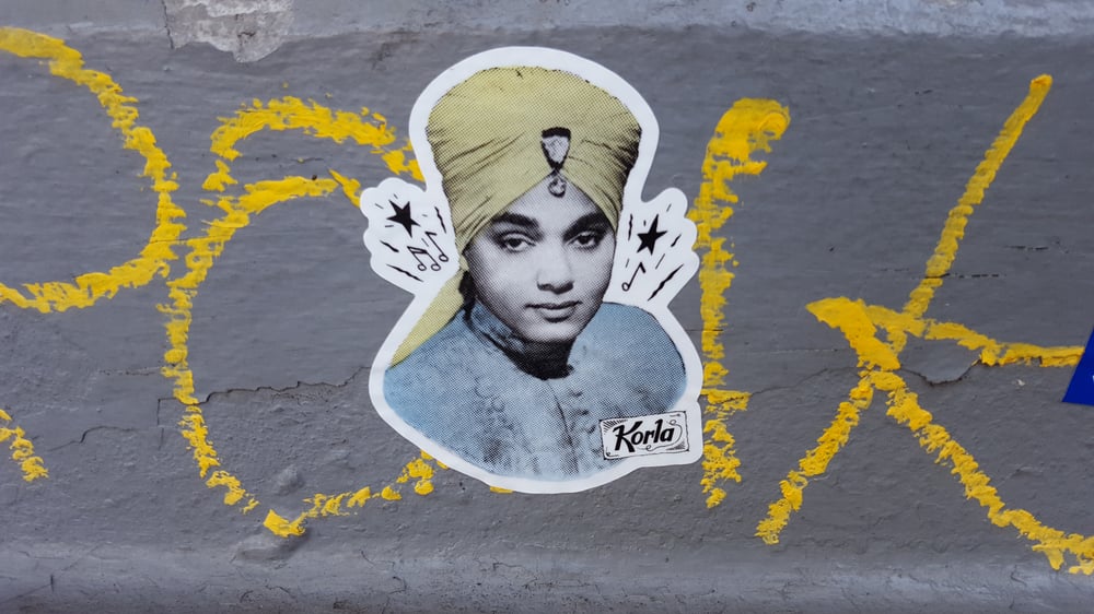 Image of Korla Collage Art Sticker by PUTZCO