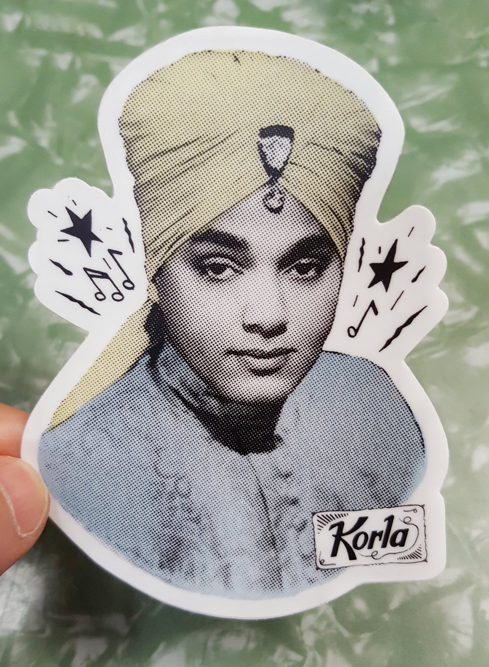 Image of Korla Collage Art Sticker by PUTZCO