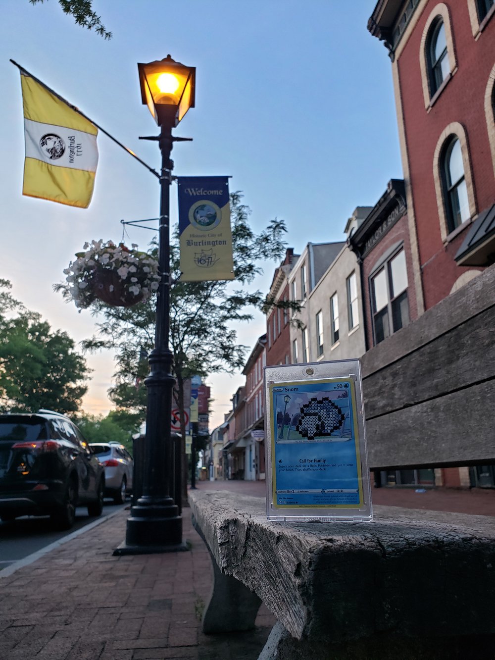 Snom (Shining Fates) Cross Stitch Card