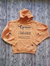 Image 1 of EYESOME - VISUALLY ATTRACTIVE (definition) TANGERINE Hoodie