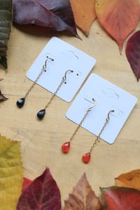 Image 1 of Simple Brass Chained Earrings
