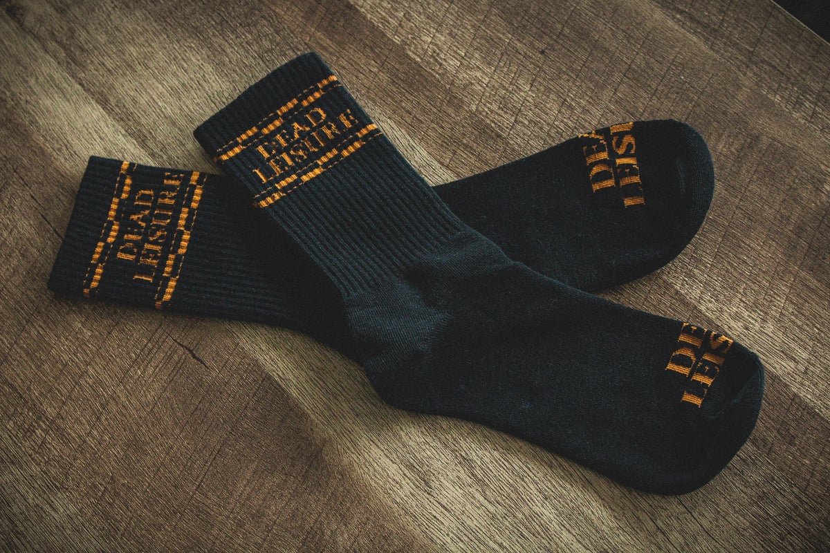 Dead Leisure Logo Socks - Black