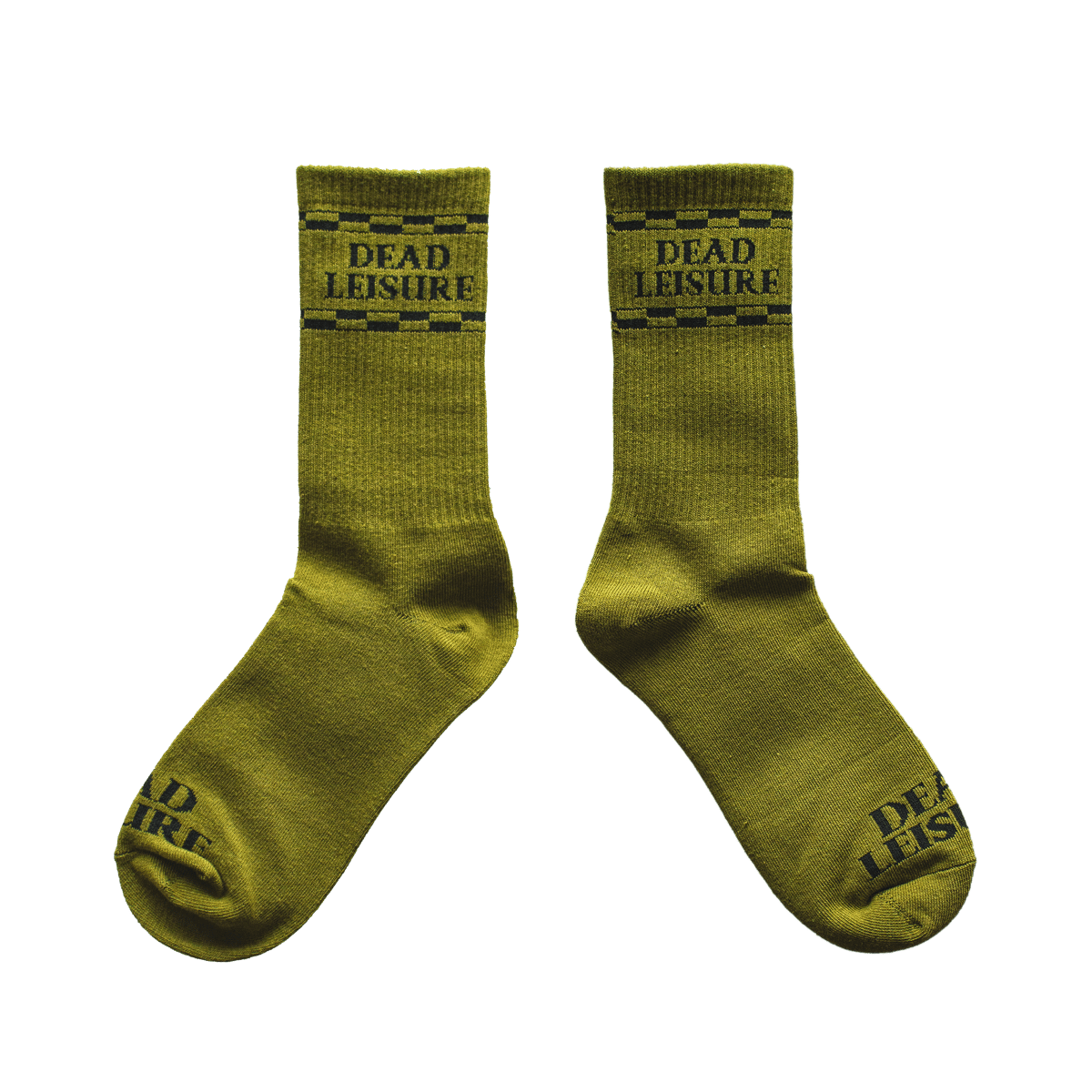 Dead Leisure Logo Socks - Green