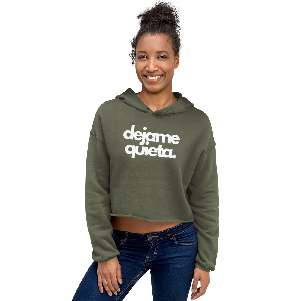 Dejame Quieta Crop Hoodie