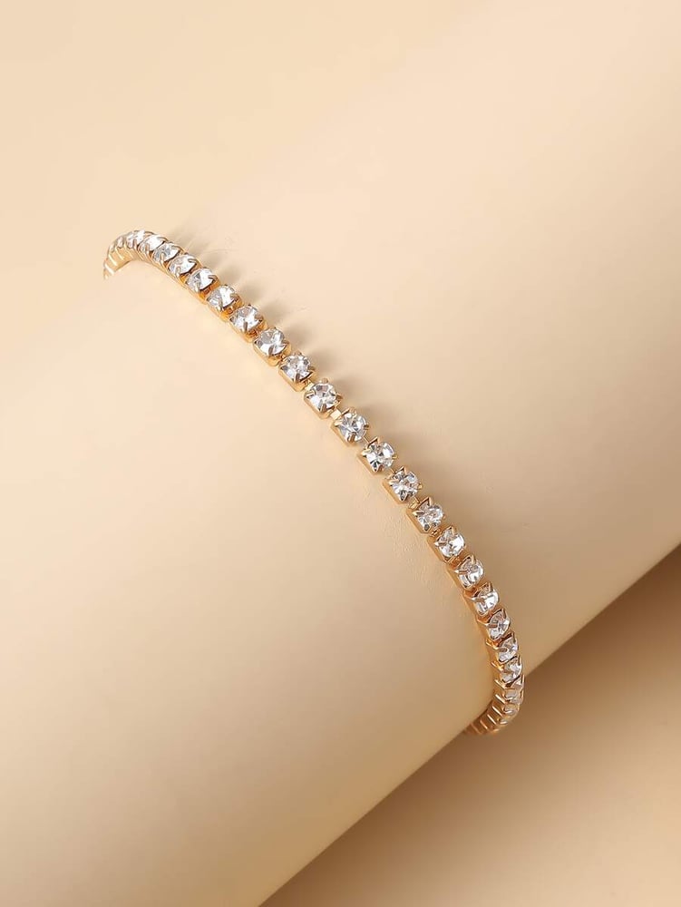 Image of Crystal Rhinestone Anklet