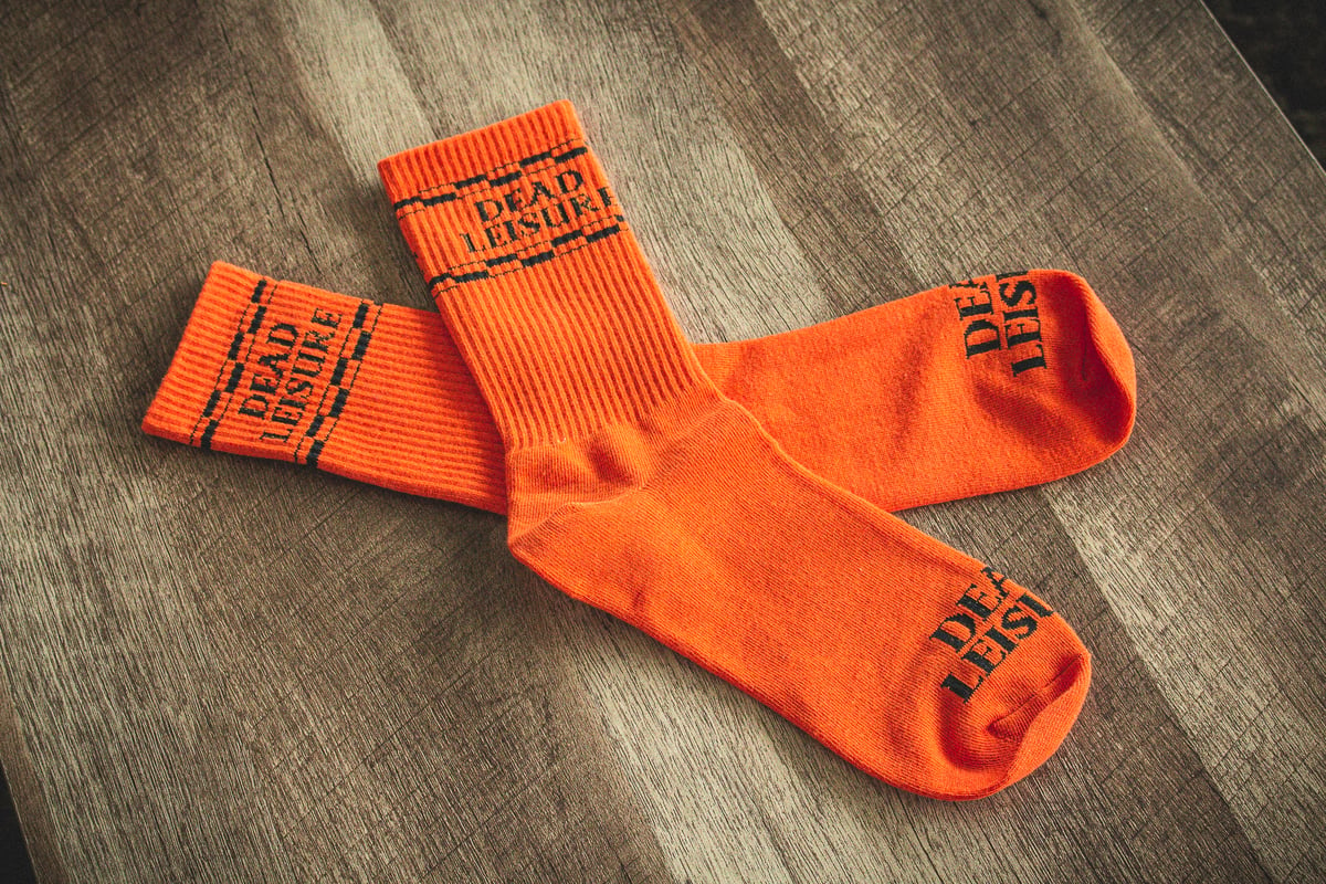 Dead Leisure Logo Socks - Orange 