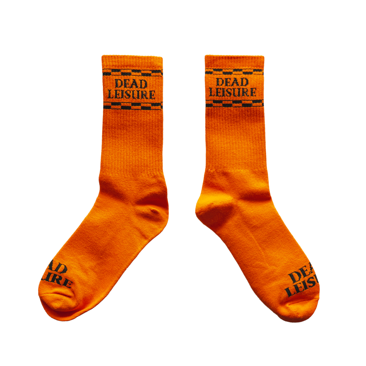 Dead Leisure Logo Socks - Orange 
