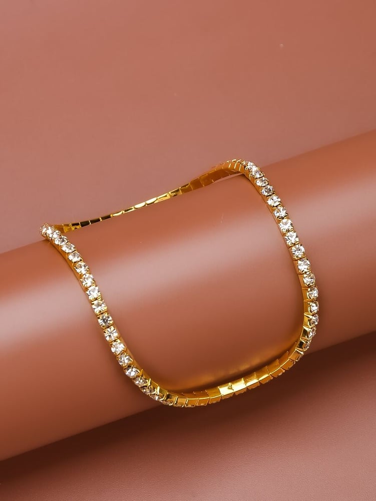 Image of Gold Rhinestone Anklet