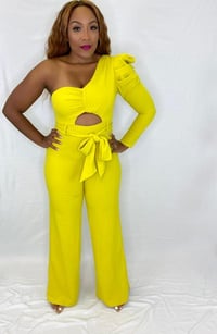 Image 1 of Conservative Jumpsuit-Lime