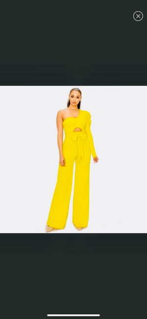 Image of Conservative Jumpsuit-Lime