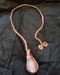 Image 1 of Rose Quartz Copper Choker