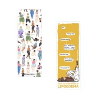 Image 4 of Plus size Lipoedema double sided Bookmark. Elena O'Neill and @fc.lipoedeme collaboration!