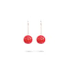 SMALL TAC TAC EARRINGS _ RED