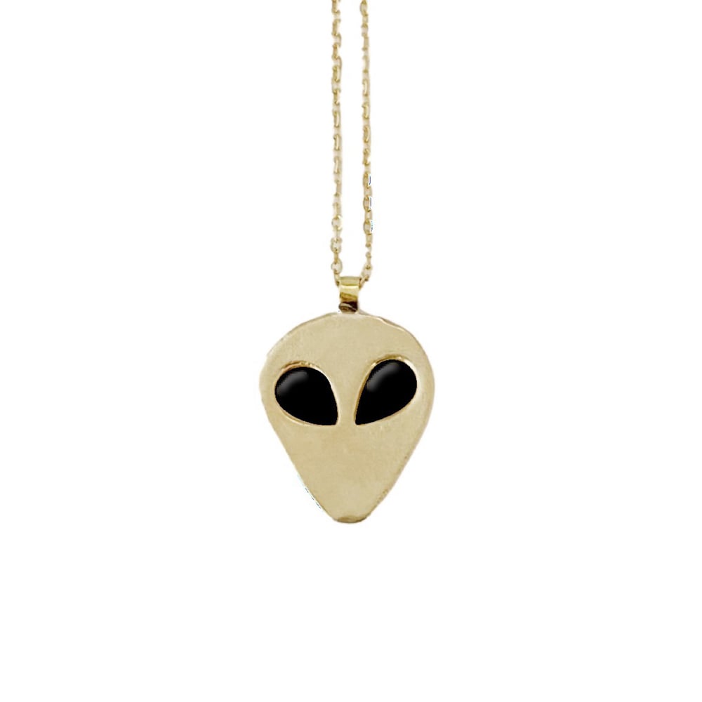Image of Alien Necklace with Black Onyx