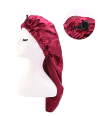 Image 2 of Long Satin Bonnet