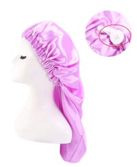 Image 5 of Long Satin Bonnet