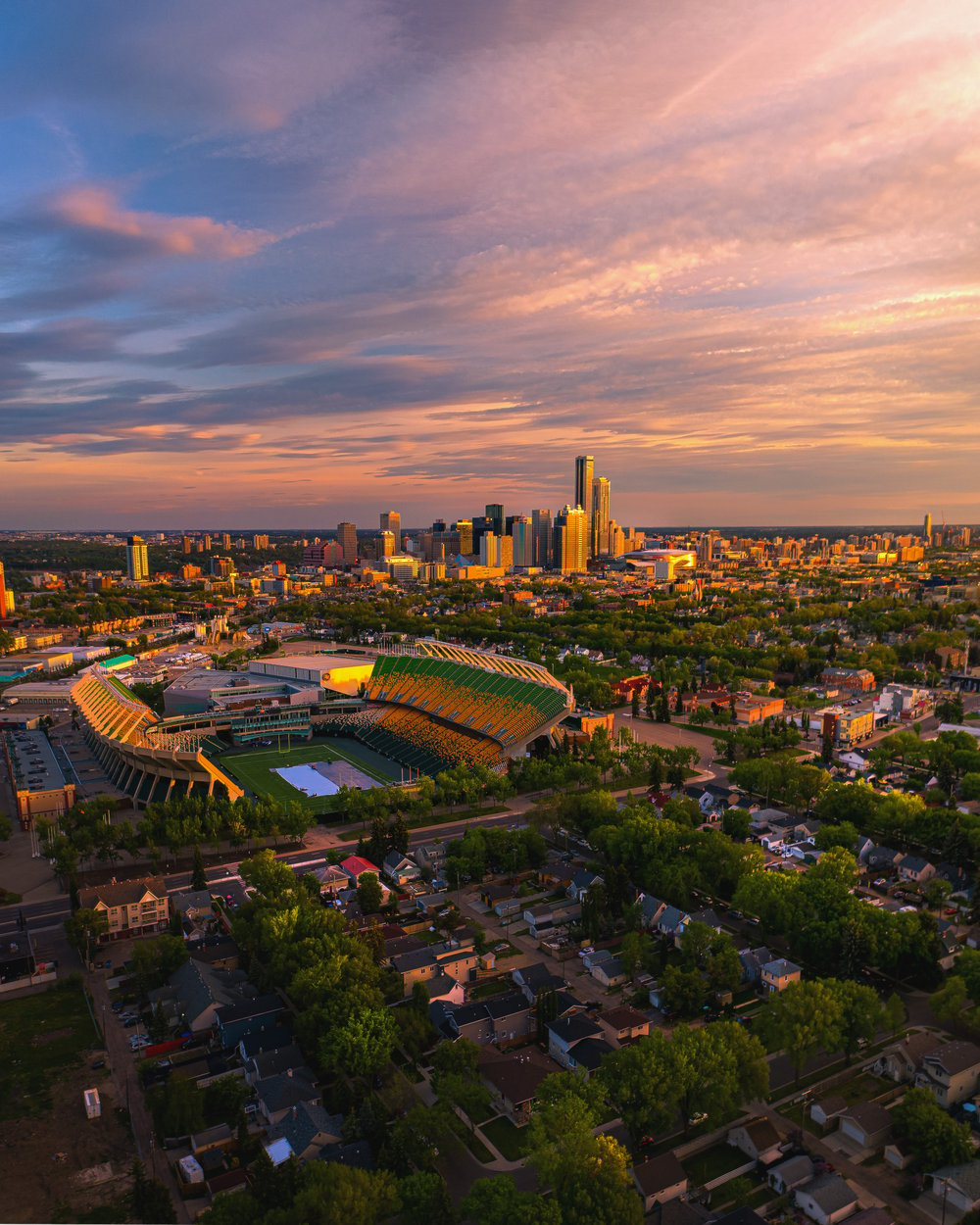 Image of Edmonton Elks and Downtown 