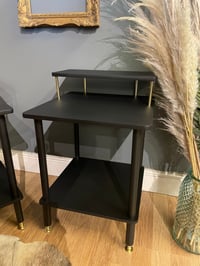 Image 5 of Black & Gold bedside tables 