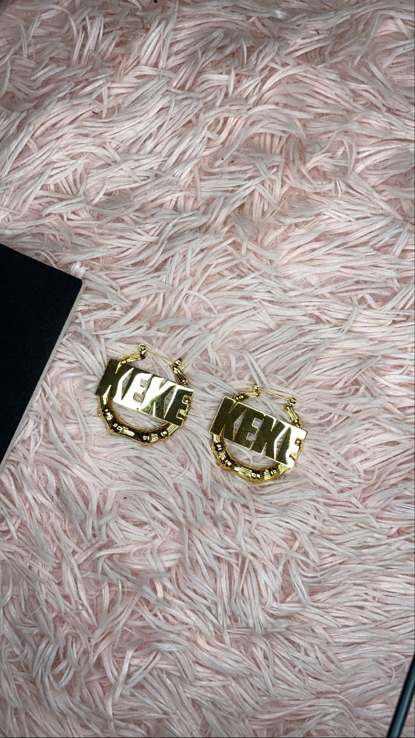 Bamboo Custom Earring