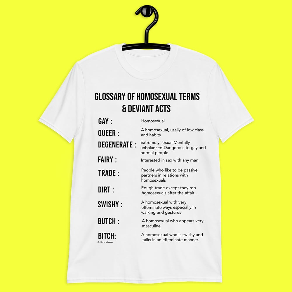 Image of HOMOSEXUAL GLOSSARY