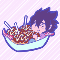 Image 3 of BNHA Street Foodie - Rubber Keychains