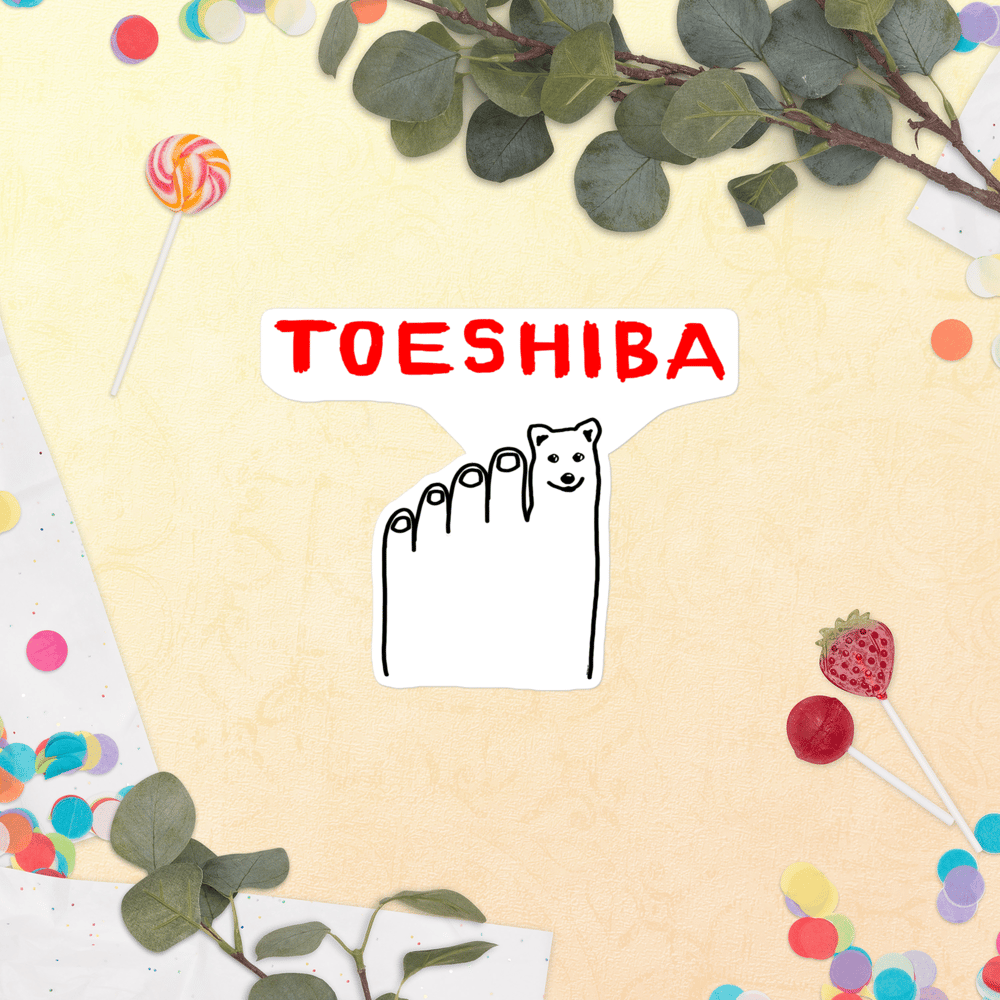 Toeshiba Sticker