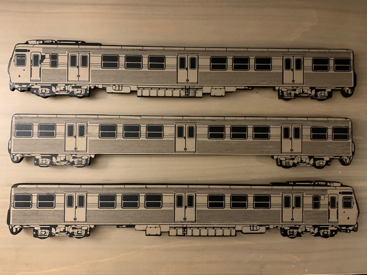 Image of Limited edition wooden Hitachi carriage / 3 Carrige set: LHS driver, RHS driver, Passenger