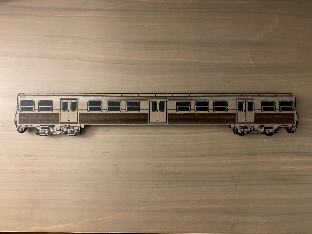 Image of Limited edition hand crafted wooden Hitachi / Passenger Carriage