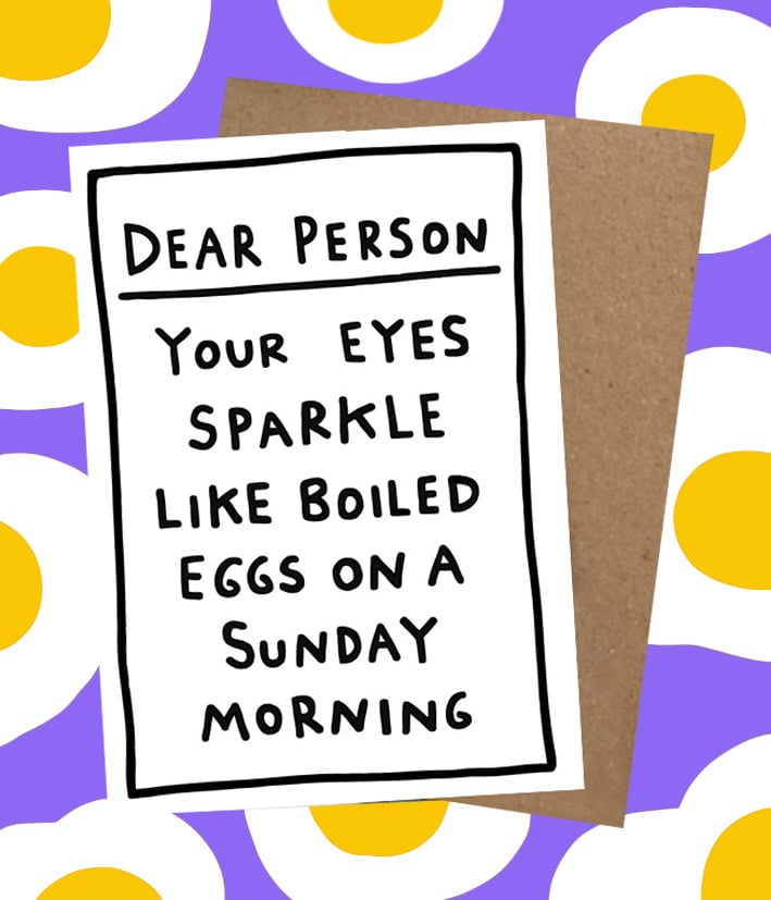 Image of Boiled Egg Eyes Card