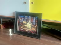 Image 2 of “Fiesta”, Mid Century Oil Composition on Paper
