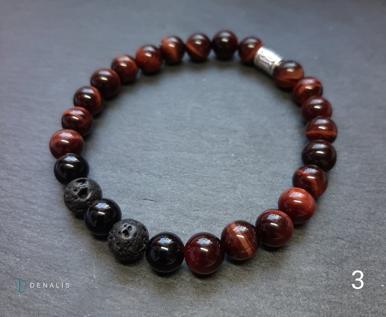 Arley large semi precious bead bracelets Image 4