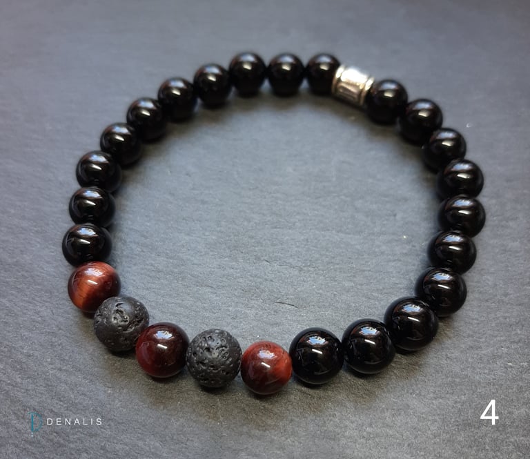 Arley large semi precious bead bracelets Image 5