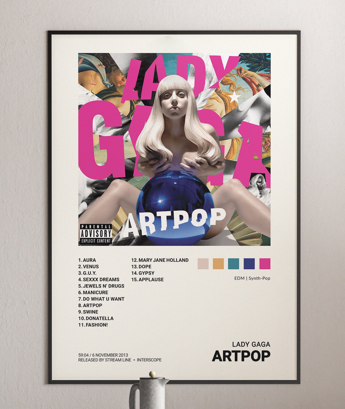 Lady Gaga Artpop Album Cover Poster Architeg Prints 2732