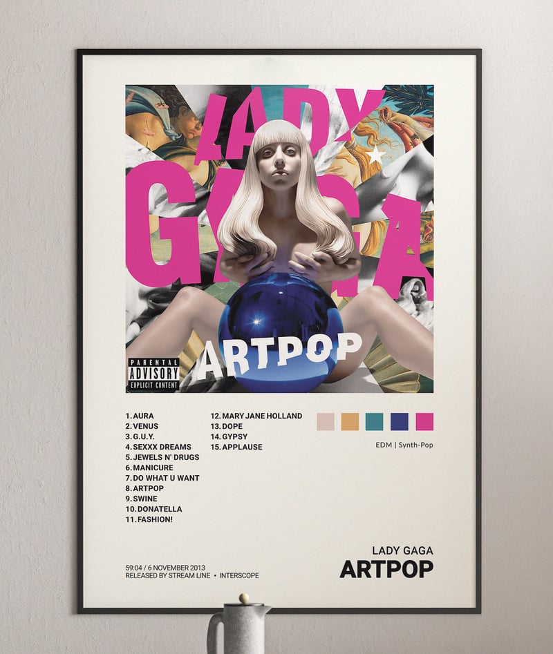 Lady Gaga - Artpop Album Cover Poster | Architeg Prints