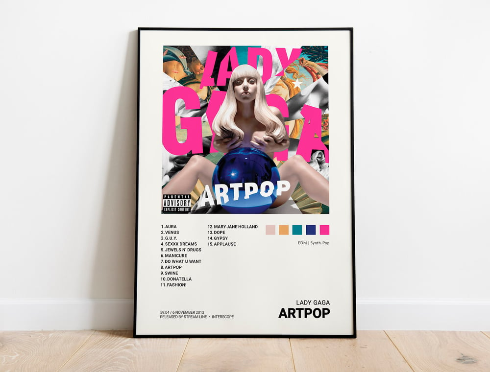 Lady Gaga - Artpop Album Cover Poster