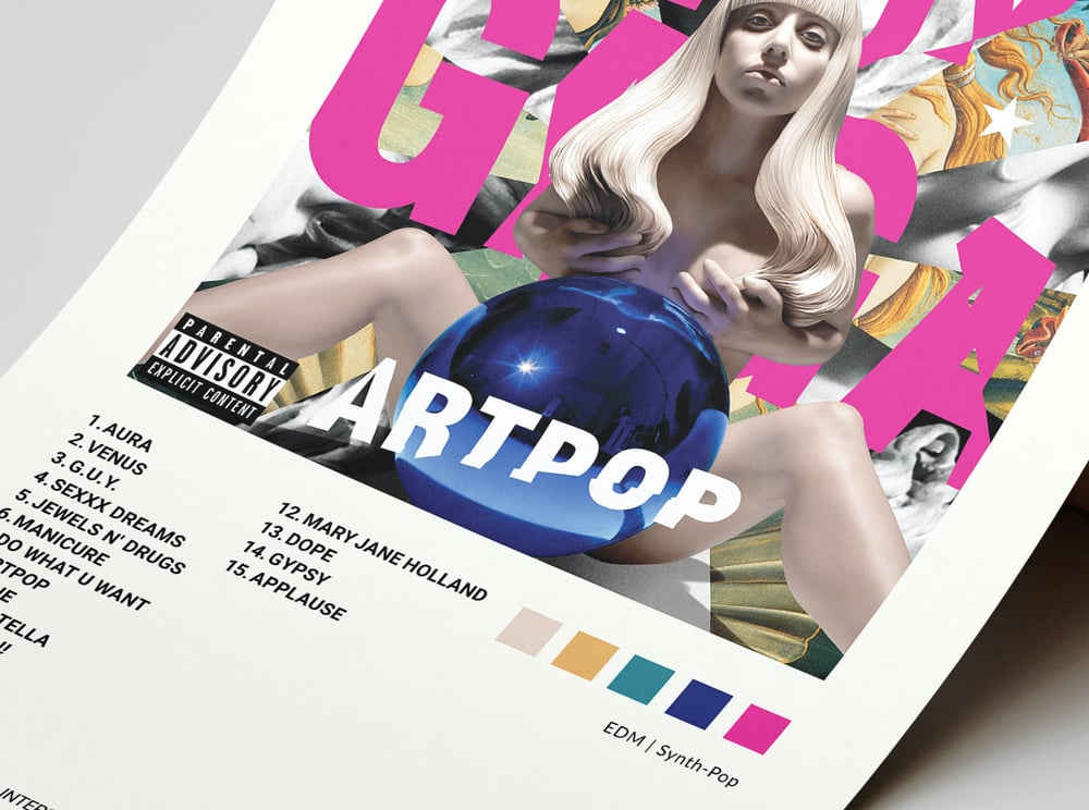 Lady Gaga - Artpop Album Cover Poster
