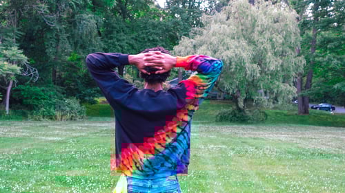 Image of Rainbow Half Crewneck
