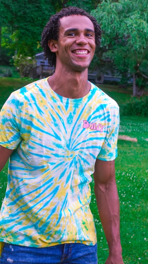 Image of Yellow & Blue Starburst Tee