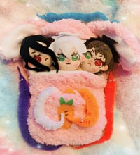 Image 3 of 10cm keychain (instock) hajime and nagito cow plushie and Meow Izuru