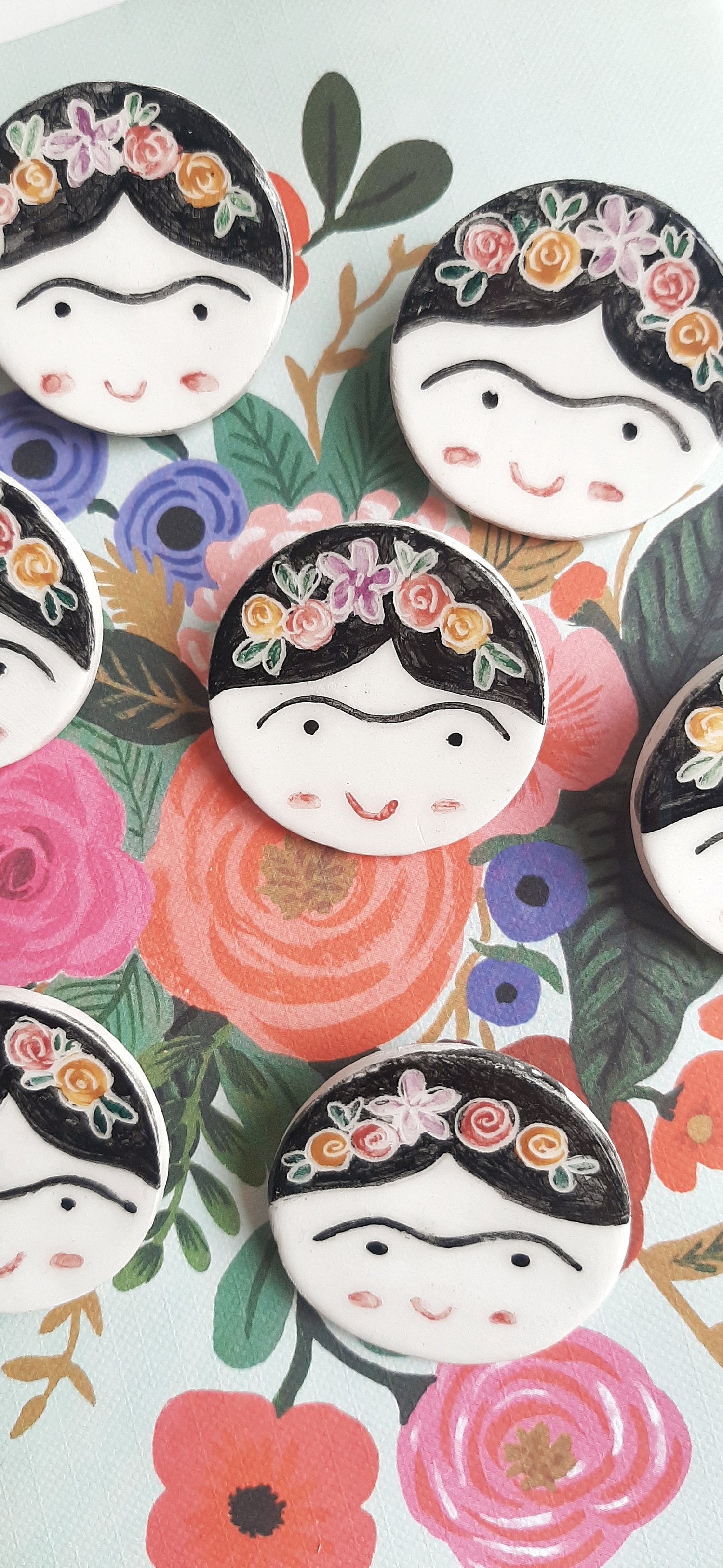 Image of Broche de Cerámica Frida Kahlo