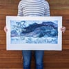 Mountain Treehouse Collagraph
