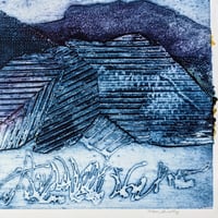 Image 4 of Mountain Treehouse Collagraph