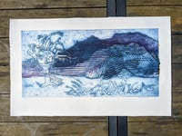 Image 2 of Mountain Treehouse Collagraph